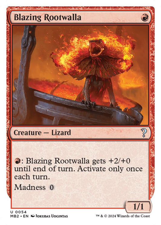 Blazing Rootwalla (White Border) [MB2 - 54]