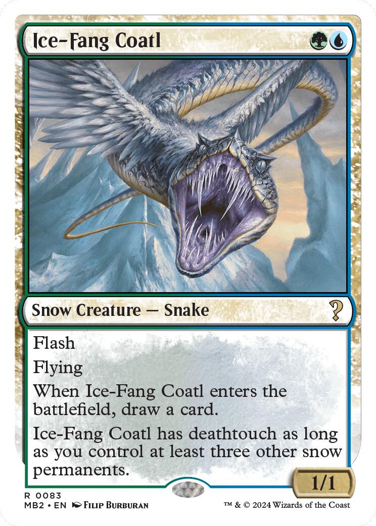 Ice-Fang Coatl (White Border) [MB2 - 83]