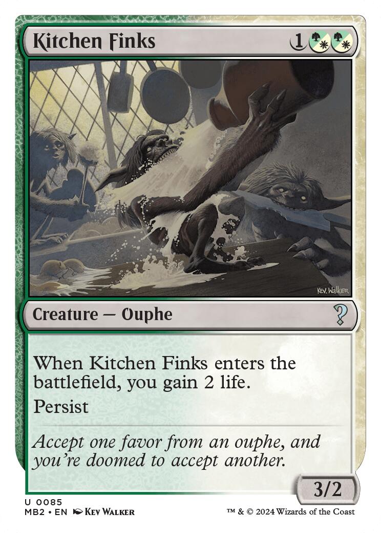 Kitchen Finks (White Border) [MB2 - 85]