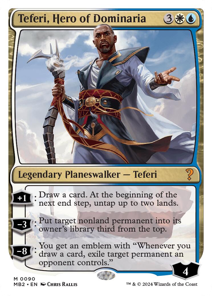 Teferi, Hero of Dominaria (White Border) [MB2 - 90]