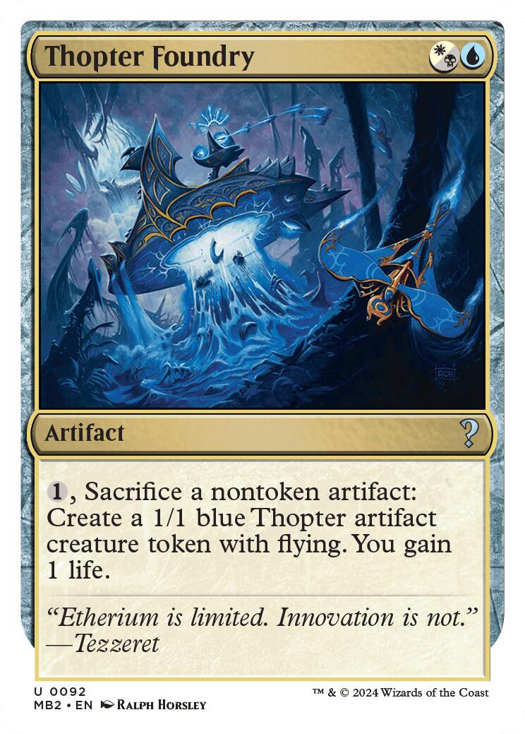 Thopter Foundry (White Border)