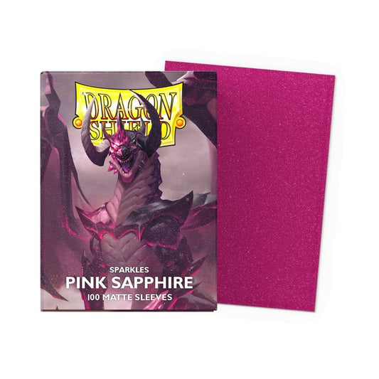 Dragon Shield: Standard 100ct Sleeves - Sparkles Pink Sapphire Matte