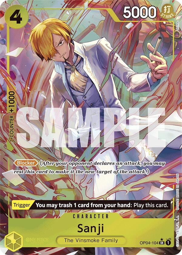 Sanji (OP04-104) (Alternate Art) [PRB-01 - OP04-104]