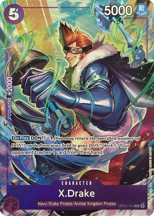 X.Drake (Premium Card Collection -Best Selection Vol. 2-) [OP-PR - OP01-114]