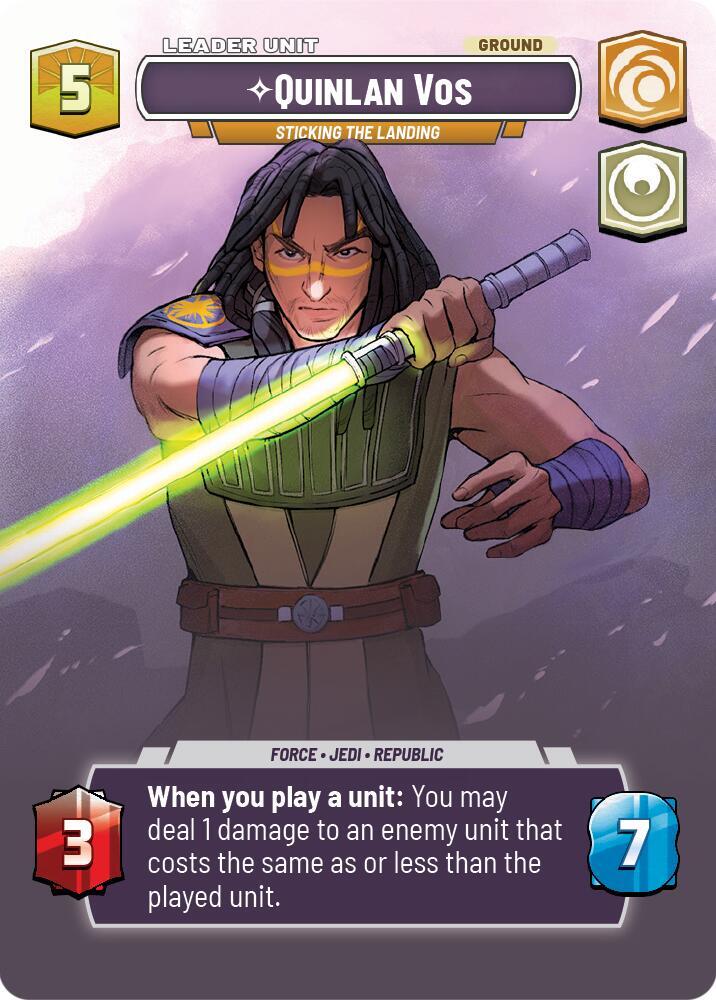 Quinlan Vos - Sticking the Landing (Showcase) (Back)