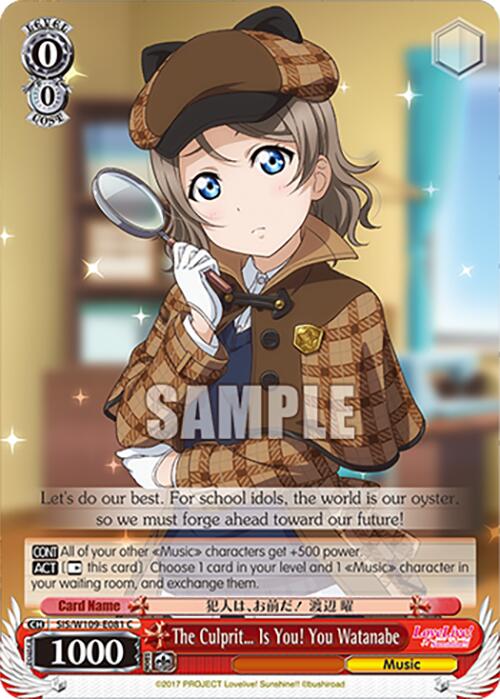 The Culprit Is You! You Watanabe [SIF - SIS/W109-E081 C]