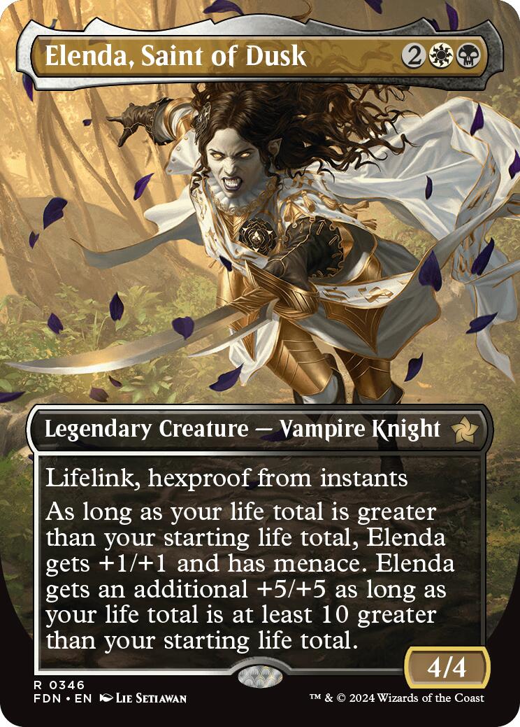 Elenda, Saint of Dusk (Borderless) [FDN - 346]