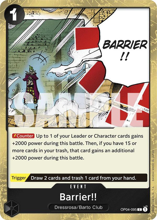 Barrier!! (Jolly Roger Foil) [PRB-01 - OP04-095]