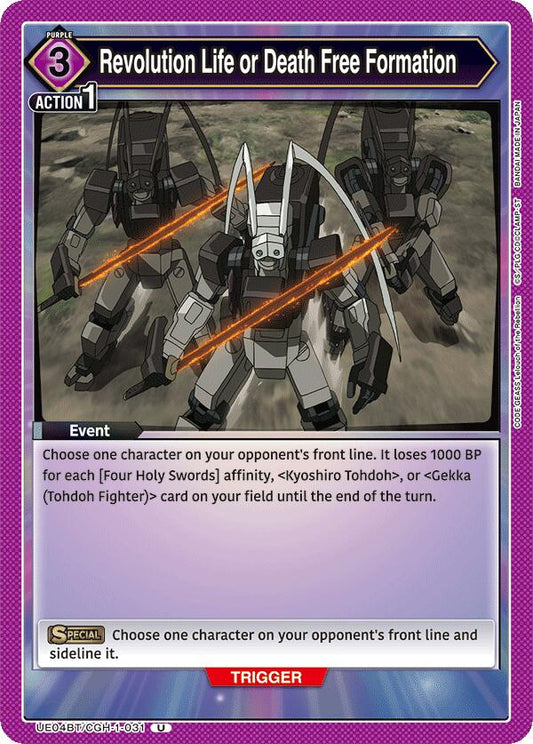 Revolution Life or Death Free Formation