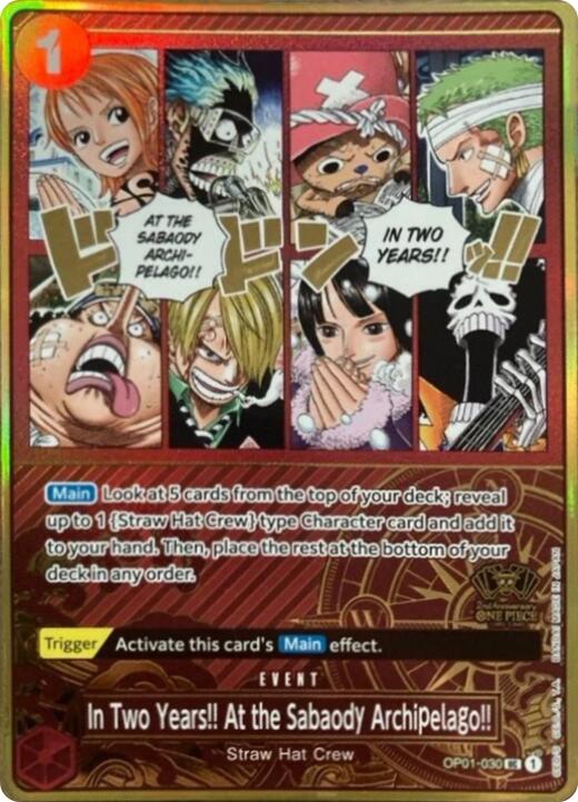 In Two Years!! At the Sabaody Archipelago!! (One Piece Japanese Version 2nd Anniversary Set)