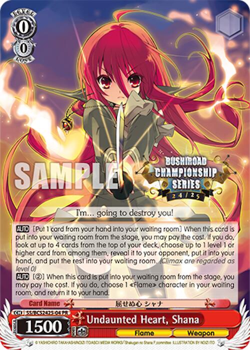 Undaunted Heart, Shana [EVENT - SS/BCS2425-04 PR]