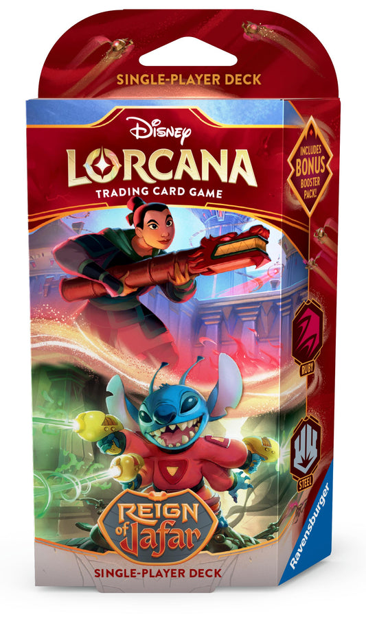 Disney Lorcana: Reign of Jafar Starter Deck (Ruby & Steel)