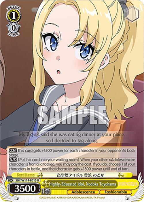 Highly-Educated Idol, Nodoka Toyohama