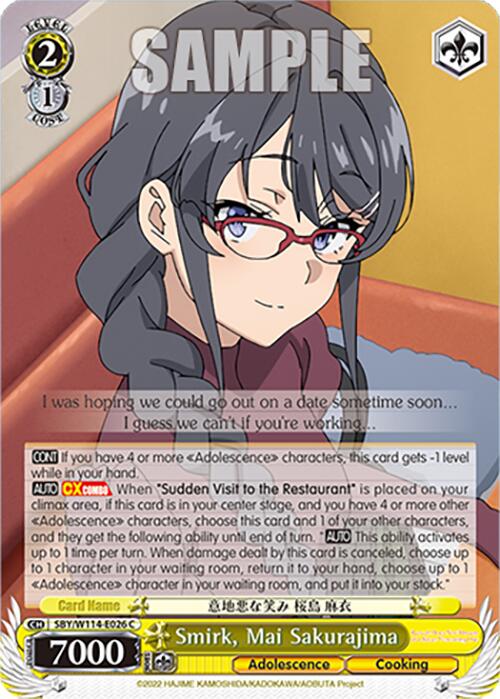 Smirk, Mai Sakurajima