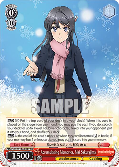 Accumulating Memories, Mai Sakurajima