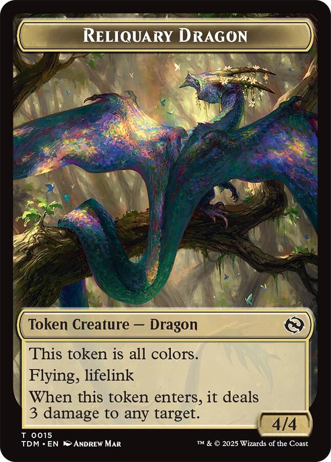 Reliquary Dragon // Dragon (0011) Double-Sided Token