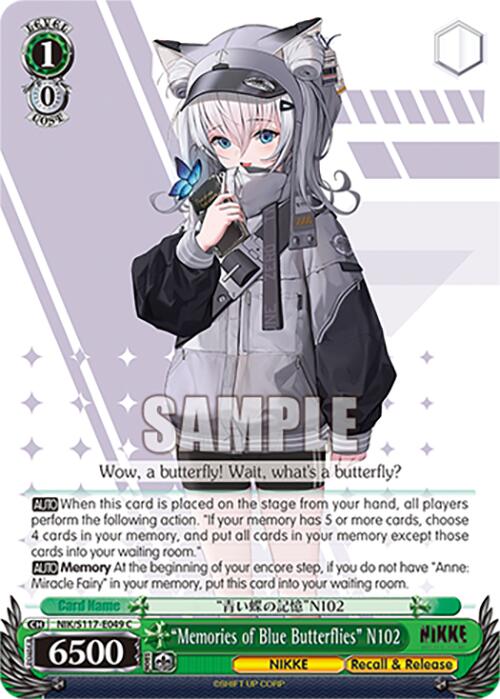 "Memories of Blue Butterflies" N102