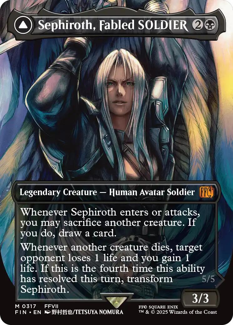 Sephiroth, Fabled SOLDIER (0317) (Borderless)