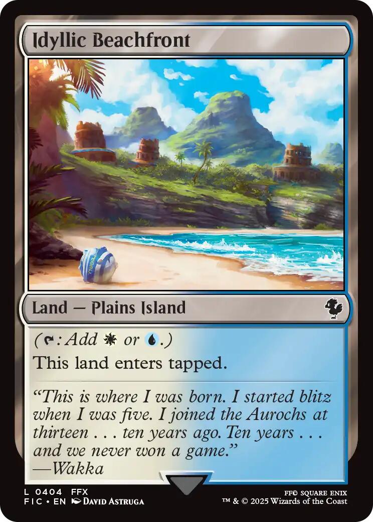 Idyllic Beachfront