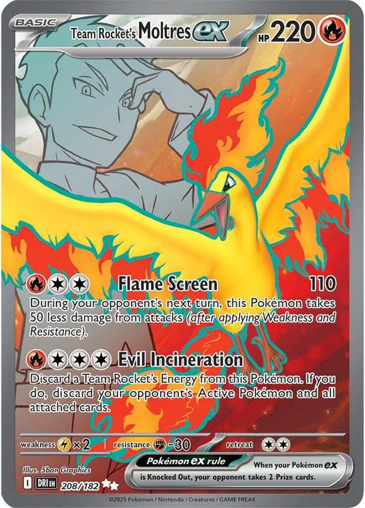 Team Rocket's Moltres ex - 208/182