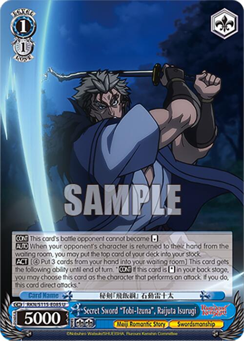 Secret Sword "Tobi-Izuna", Raijuta Isurugi