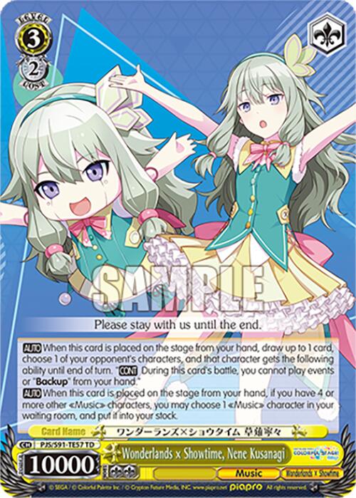 Wonderlands x Showtime, Nene Kusanagi