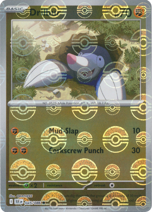 Drilbur (Poke Ball Pattern)