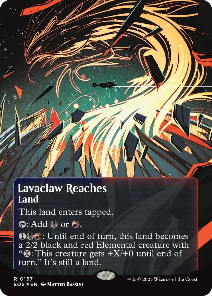 Lavaclaw Reaches (0157) (Borderless) (Galaxy Foil)