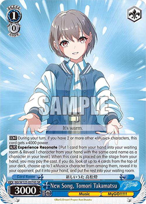 New Song, Tomori Takamatsu (SR)