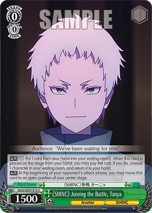 "SHINC" Joining the Battle, Tanya