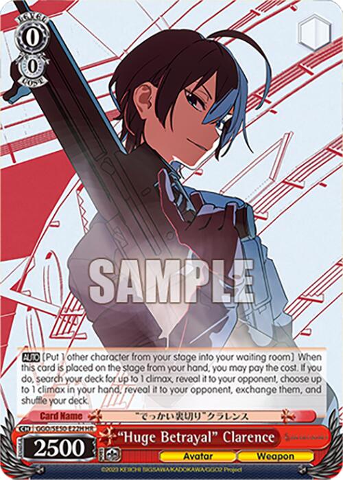 "Huge Betrayal" Clarence (HR)