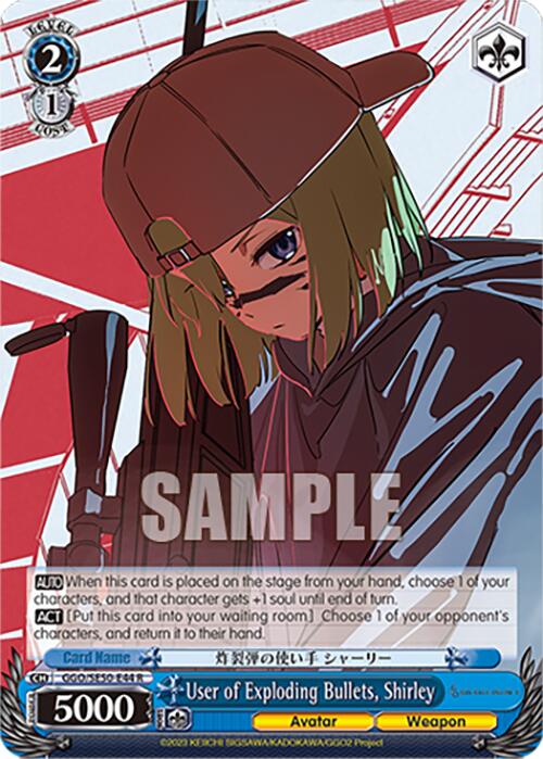 User of Exploding Bullets, Shirley