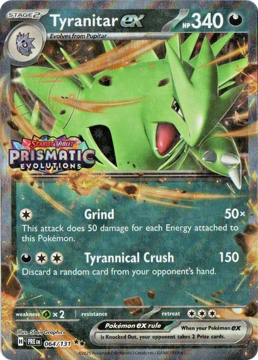 Tyranitar ex (Prismatic Evolutions Stamp)