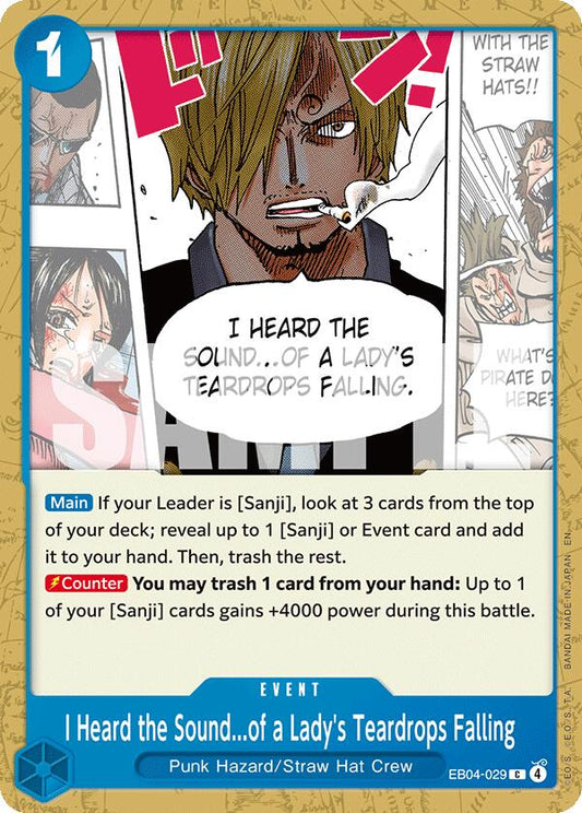 I Heard the Sound...of a Lady's Teardrops Falling