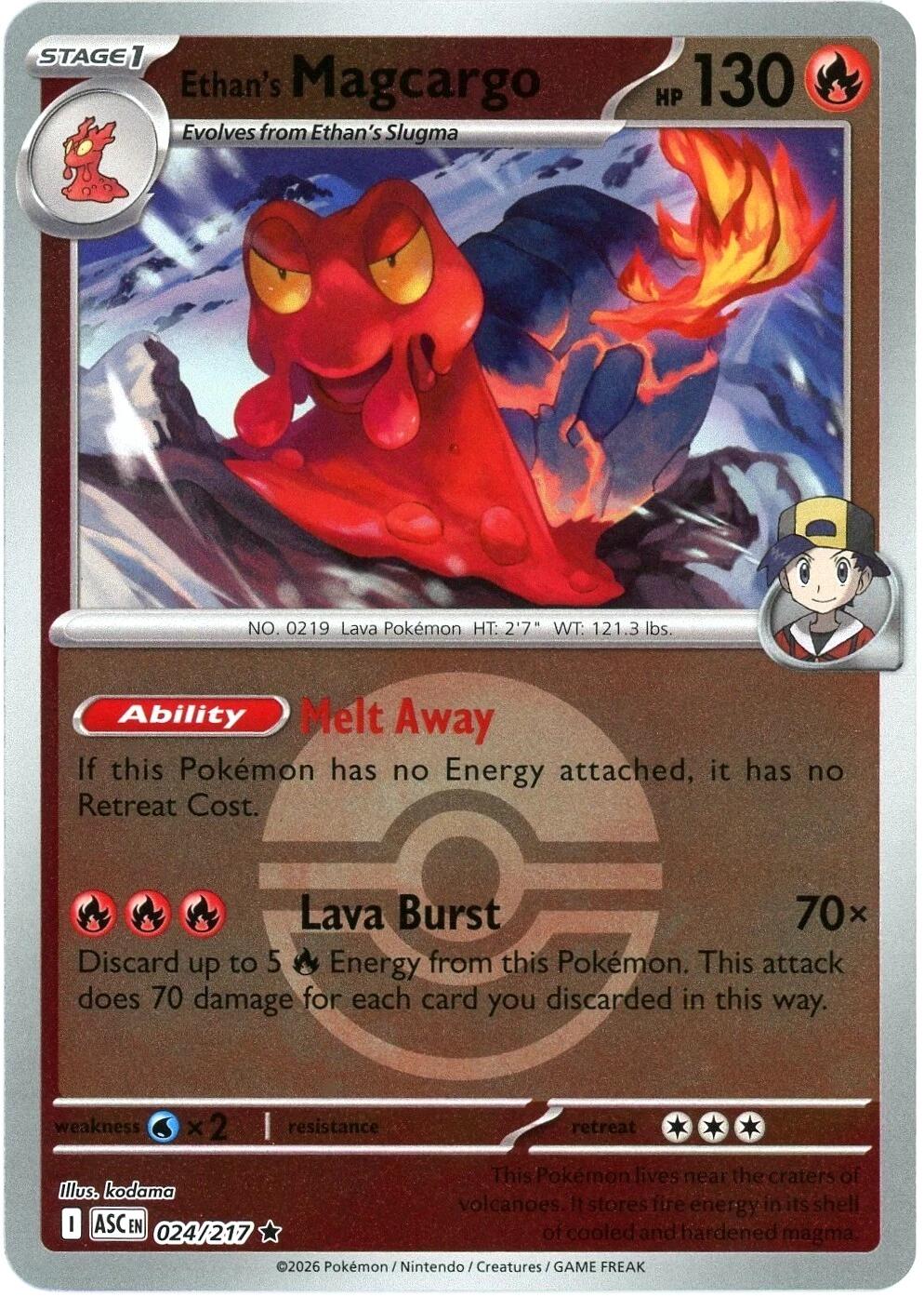 Ethan's Magcargo - 024/217 (Poke Ball)