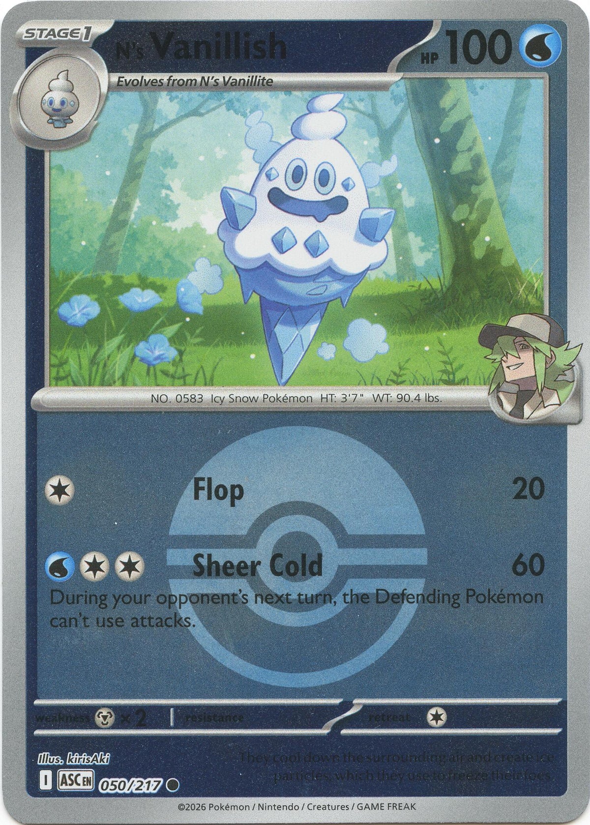 N's Vanillish (Poke Ball)