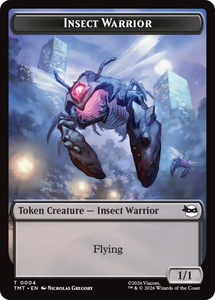Insect Warrior // Food Double-Sided Token