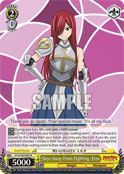 Days Away From Fighting, Erza