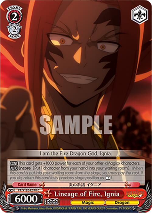 Lineage of Fire, Ignia