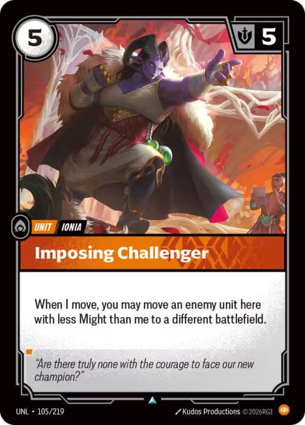 Imposing Challenger