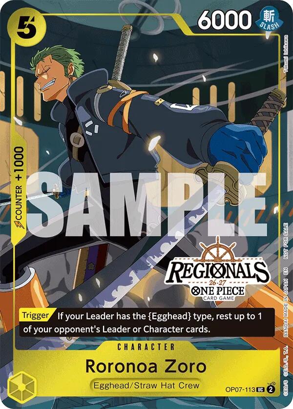 Roronoa Zoro (113) (Regional Participation Pack 2026 Vol.1)