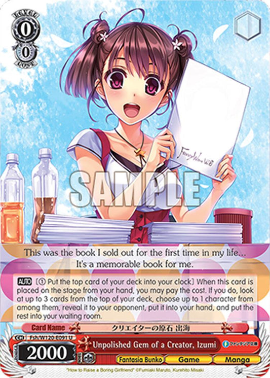 Unpolished Gem of a Creator, Izumi