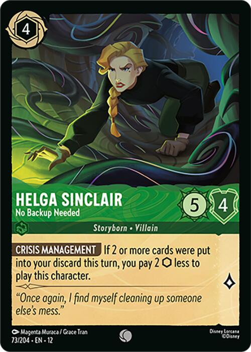 Helga Sinclair - No Backup Needed