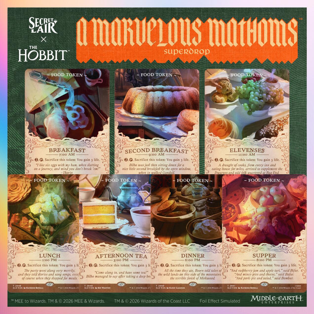 Secret Lair Drop: Secret Lair x The Hobbit: Second Breakfast and Beyond - Traditional Foil Edition