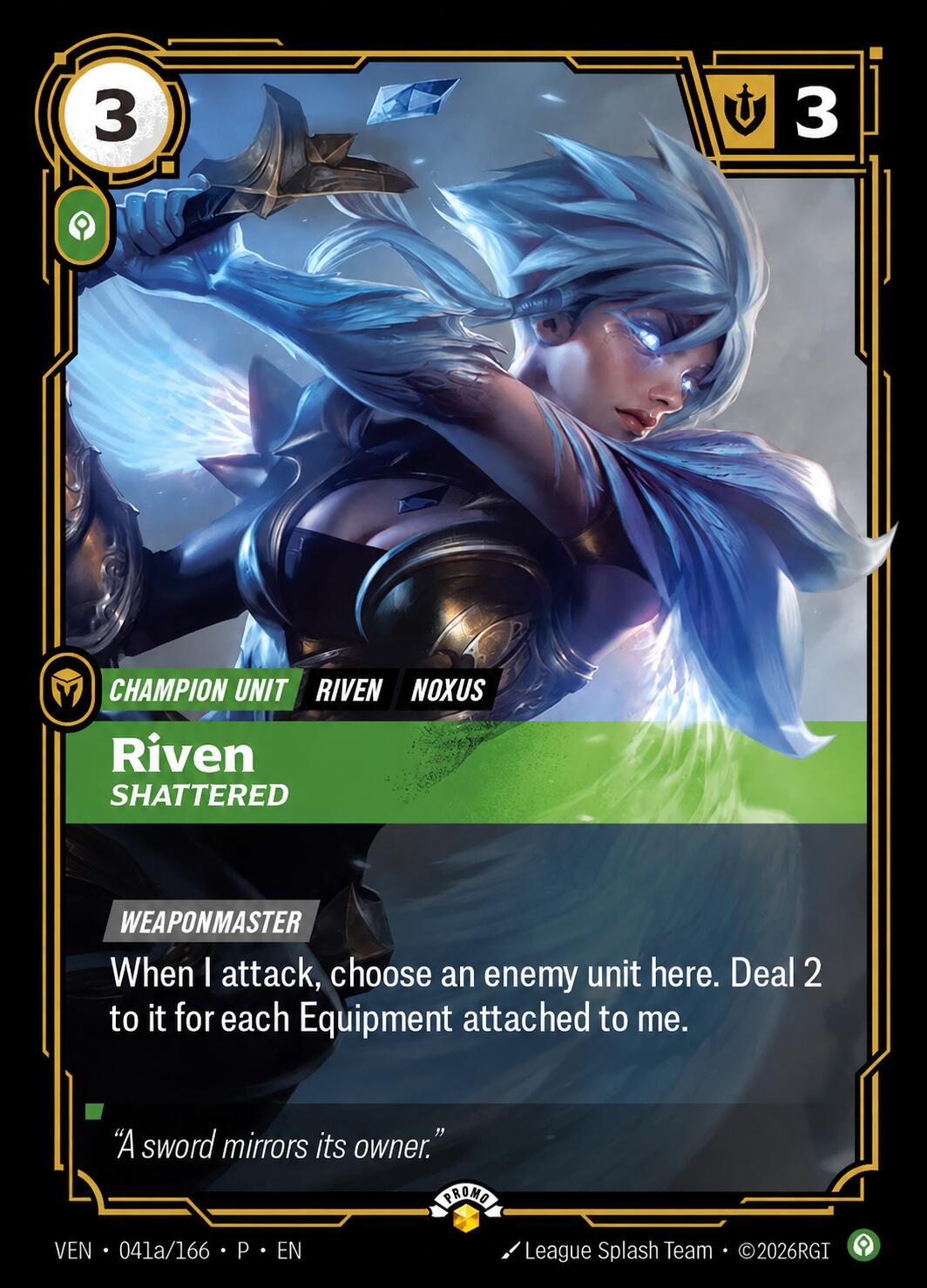 Riven, Shattered
