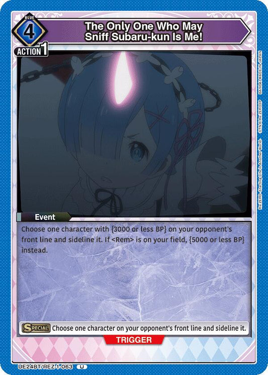 The Only One Who May Sniff Subaru-kun Is Me!