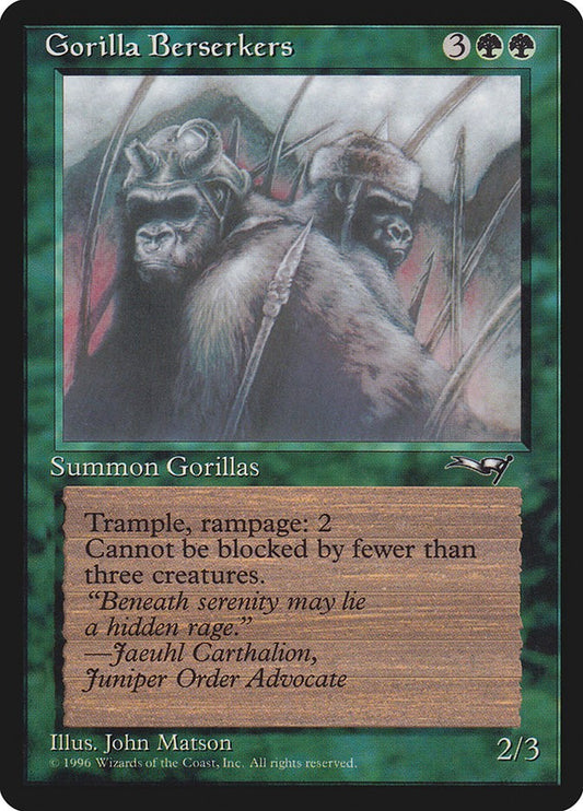 Gorilla Berserkers (Closed Mouth) [ALL - 76]