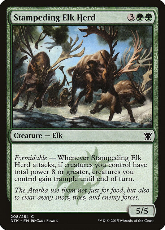 Stampeding Elk Herd [DTK - 208]