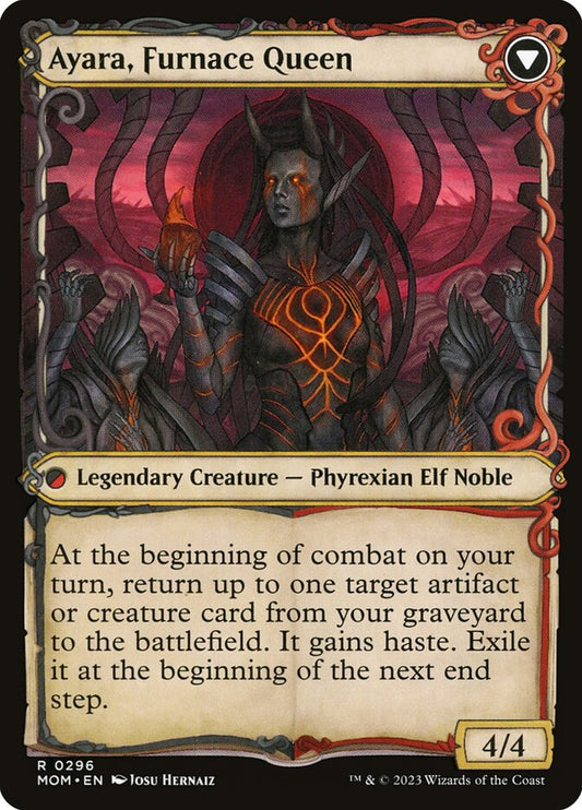 Ayara, Widow of the Realm (Showcase) (Back)
