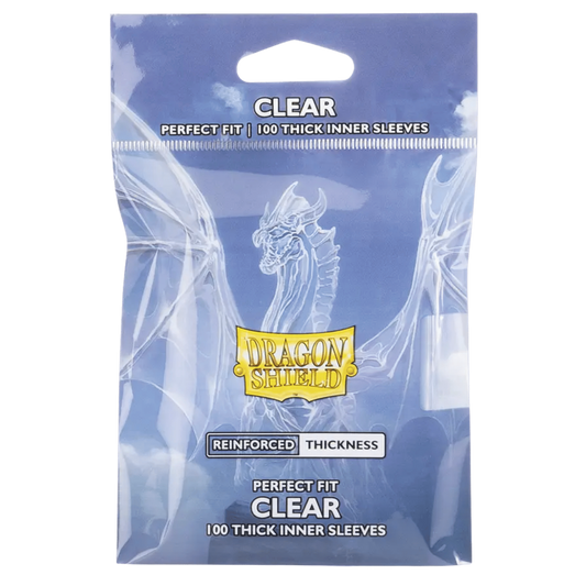 Dragon Shield: Perfect Fit Thick Inner Sleeves - Clear (100ct)